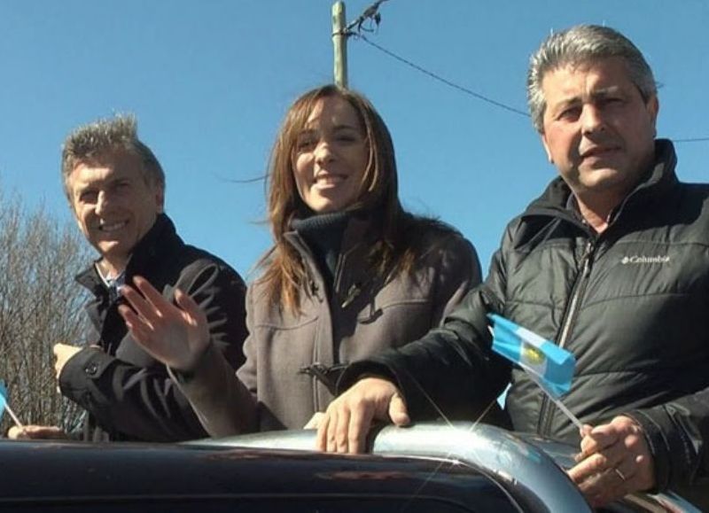 Mauricio Macri, María Eugenia Vidal y Javier Martínez.