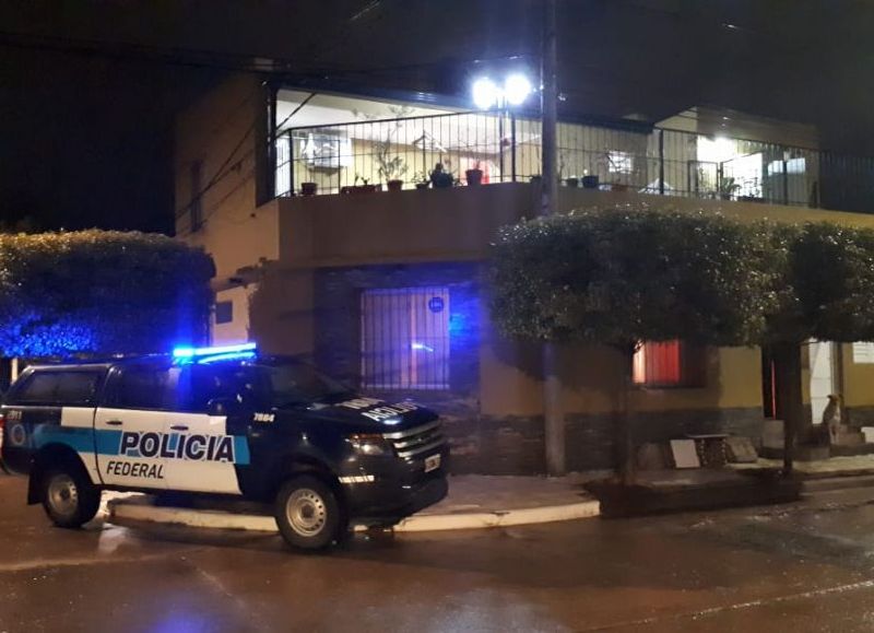 El domicilio donde se realizó el allanamiento.