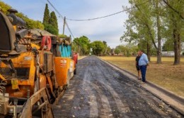 Avanzan las tareas de pavimentación en Rancagua