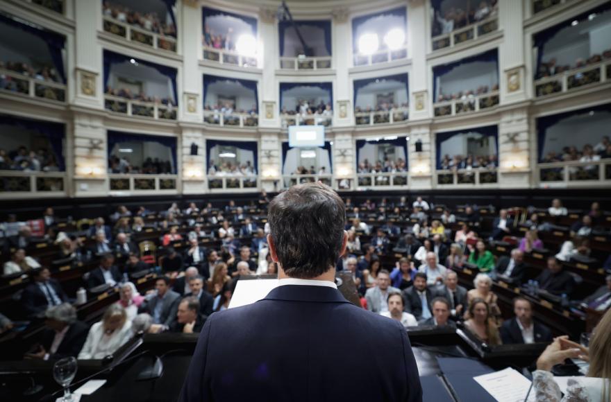 El mensaje del gobernador.