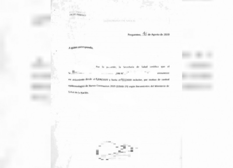 El fraude se verificó luego de un seguimiento administrativo de un sindicato estatal, donde se determinó la falsificación de documentos oficiales que emiten las autoridades sanitarias municipales.