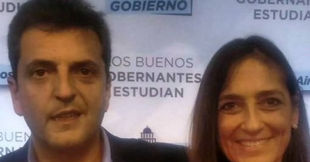 Sergio Massa y María de los Ángeles Conti.