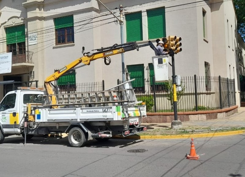 Cuadrilla en plena labor.