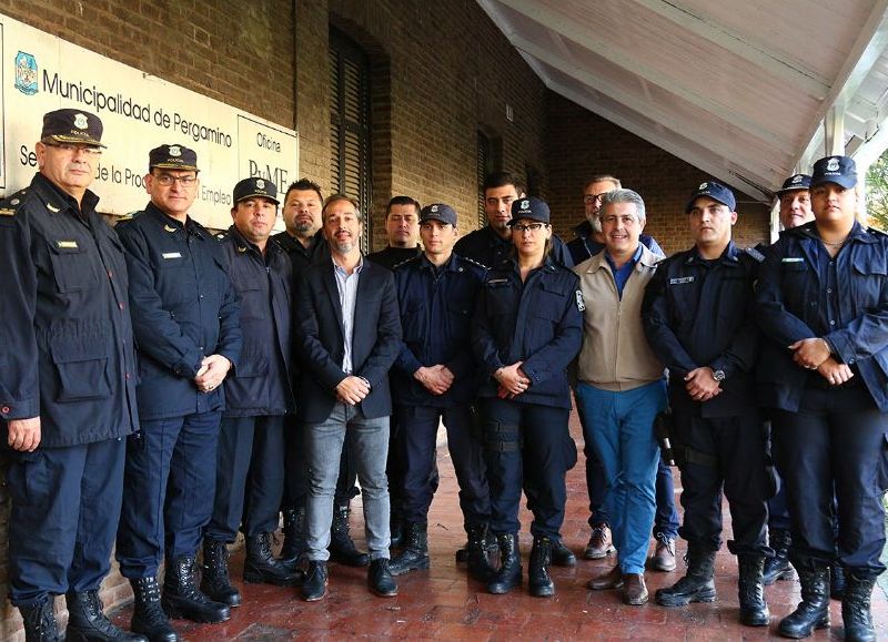 Ceremonia en la Comisaría Primera.