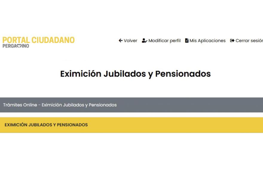 Trámite online.