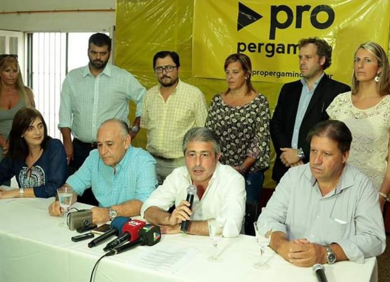 Javier Martínez junto al flamante vicepresidente de CELP, Anibal Figuerias (derecha) en sus años de militancia en el PRO.