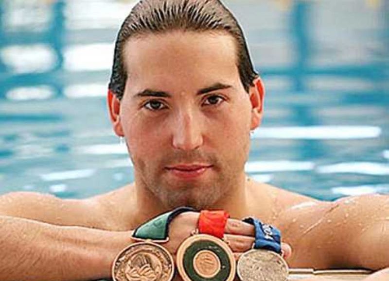 Guillermo Marro, un nadador paralímpico de la ciudad de Pergamino.