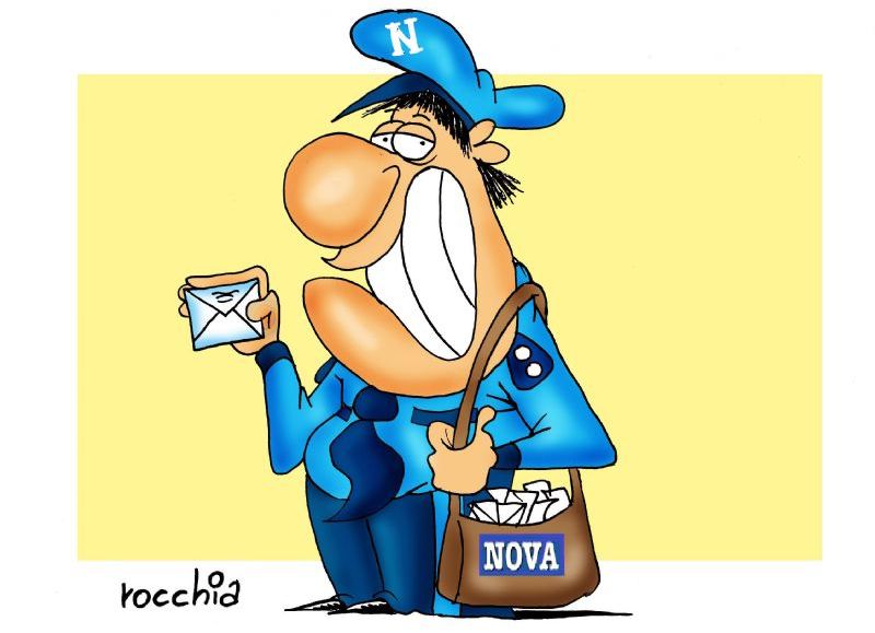 El cartero de NOVA. (Dibujo: NOVA)
