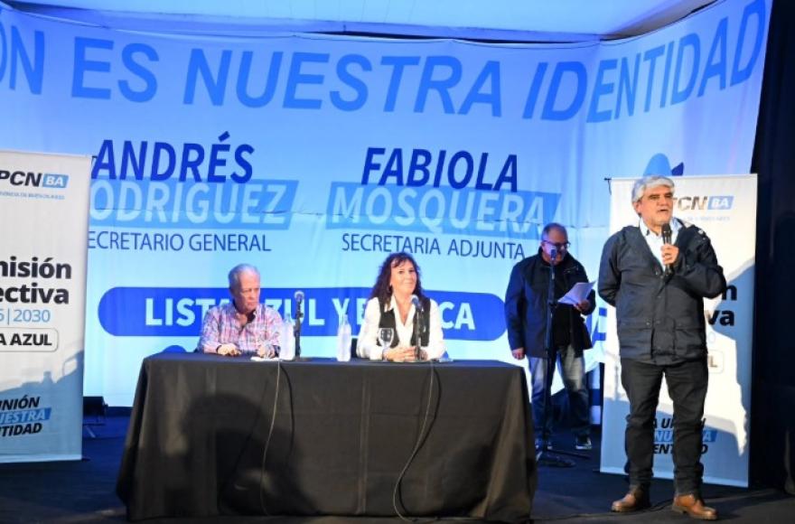 El ministro Correa transmitió el saludo del gobernador Kicillof.