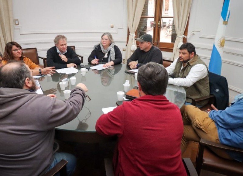 Un pasaje de la reunión de este miércoles.