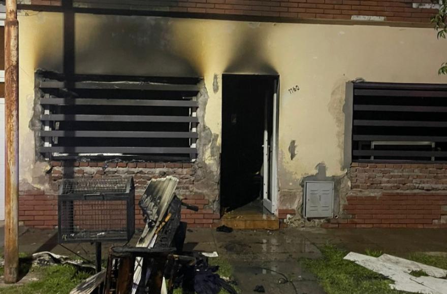 Vivienda con daños totales.
