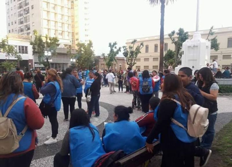 Manifestación en Plaza Merced.