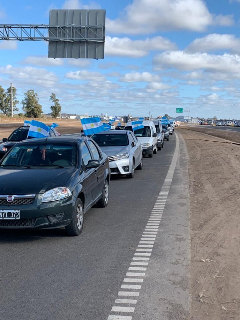 Hubo protesta de autoconvocados.