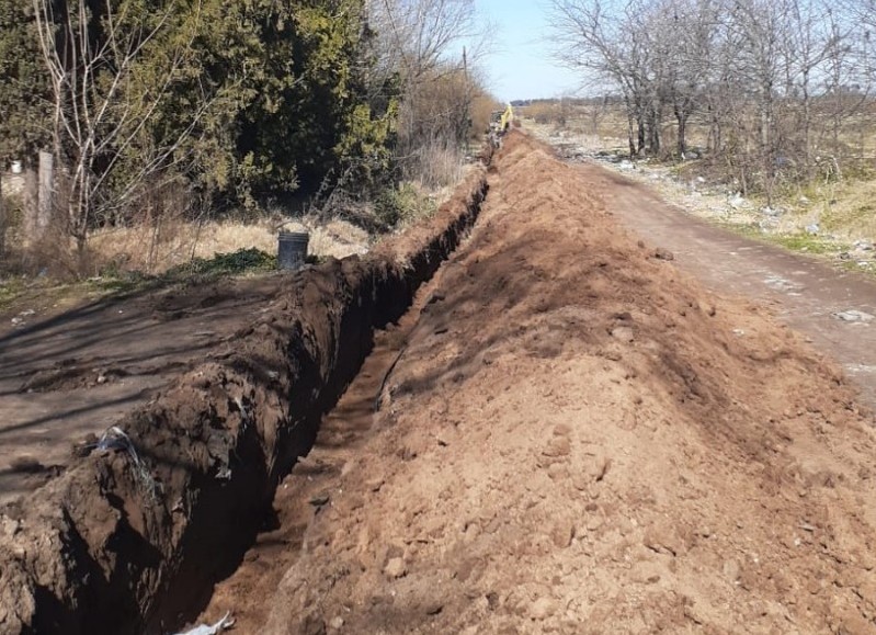 Extensión de la red de agua potable.