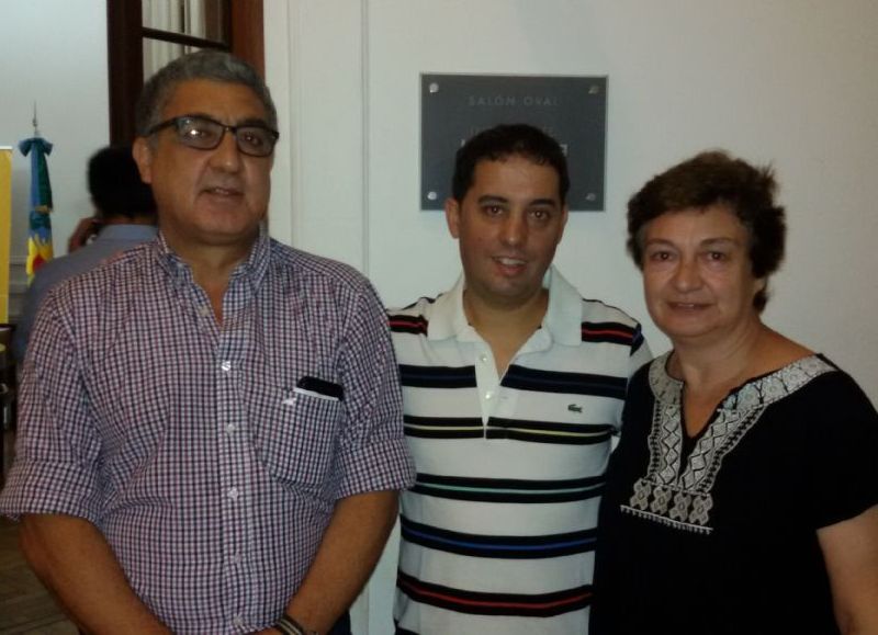 Gustavo Pansecchi, Javier Genoud e Inés de la Sota.