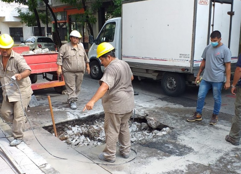 Cuadrilla en acción.