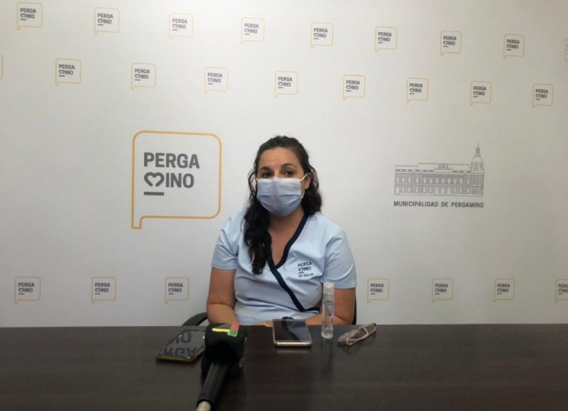La directora de Epidemiología, Estadística e Inmunizaciones, Érica Períes.