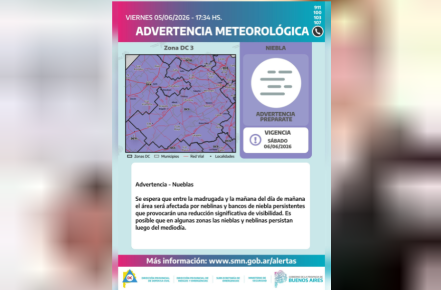 Recomendaron seguir las actualizaciones de los organismos pertinentes.