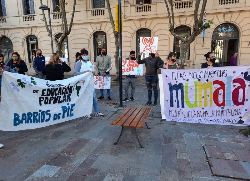 Manifestación en la jornada de este martes 13.