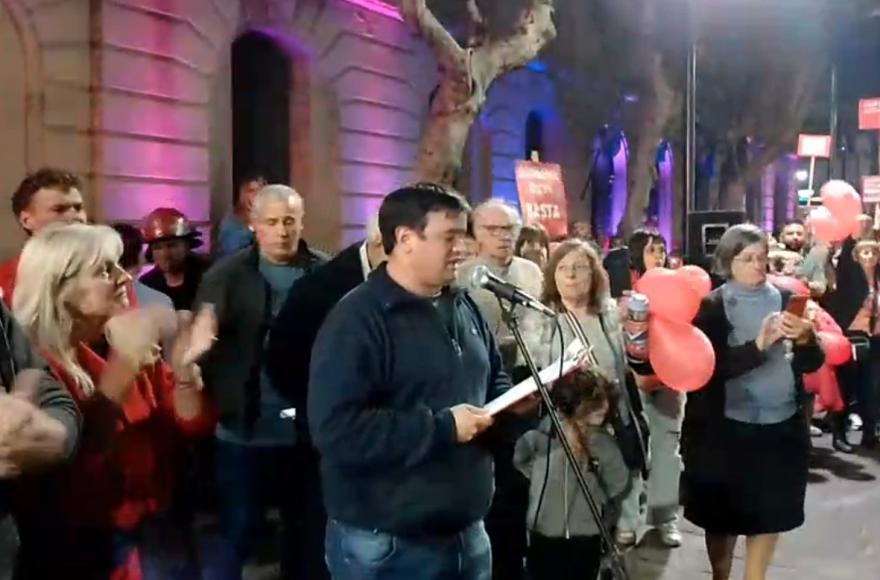 Manifestación de los servidores públicos.