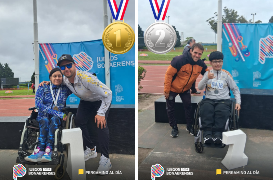 Pergamino sum&oacute; medallas en atletismo
