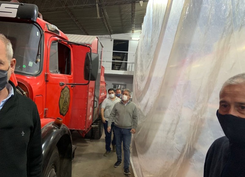 Visita al cuartel de bomberos.