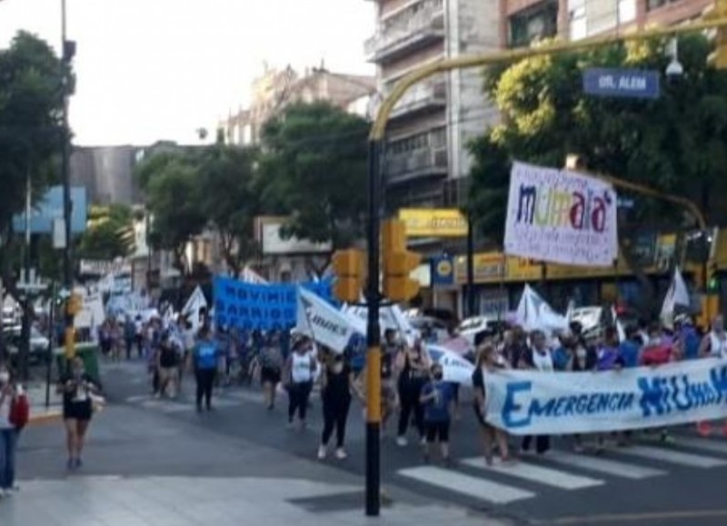 Masiva manifestación.