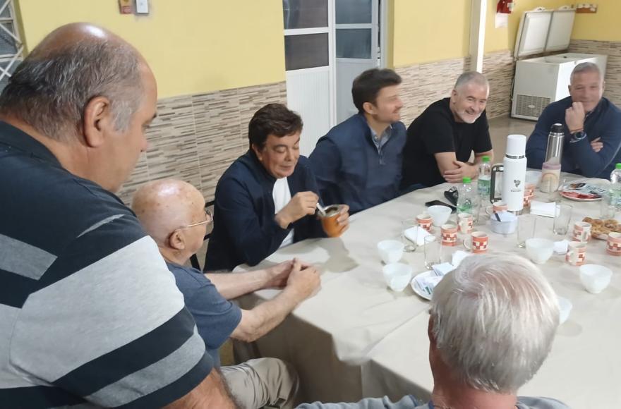 Fernando Espinoza llegó a Ramallo y recorre el distrito junto al intendente Mauro Poletti