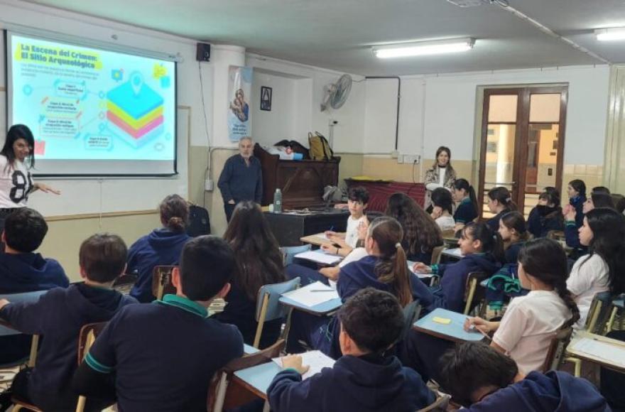 Continúan los talleres de arqueología en instituciones educativas