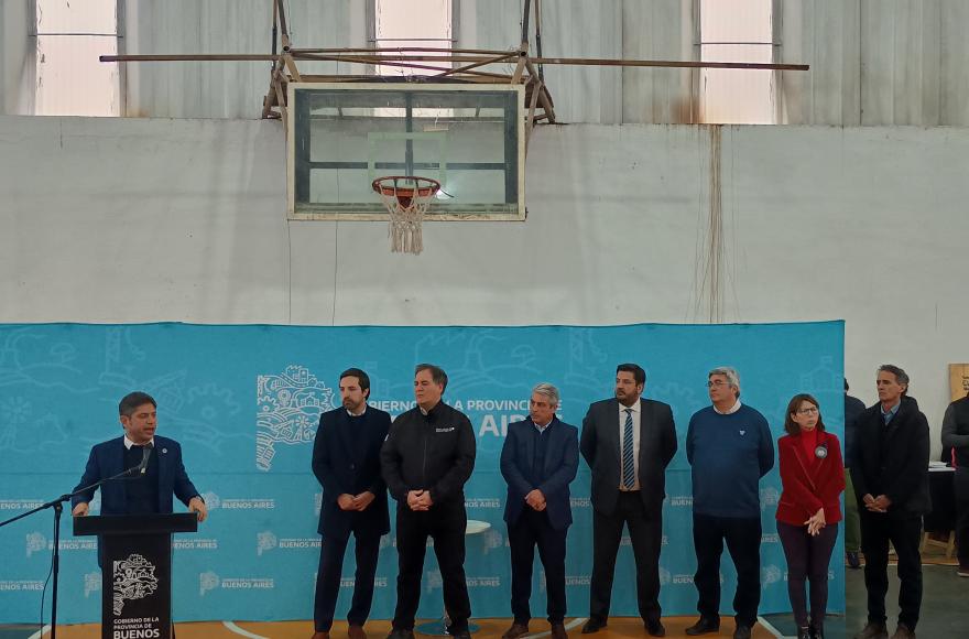 El gobernador Axel Kicillof estuvo en Pergamino junto a parte de su gabinete.
