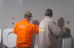 Reparación de los baños públicos de la Terminal de Ómnibus