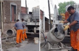 Obras de bacheo en Barrio Acevedo