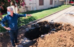 Avanza importante obra de bacheo en Barrio Belgrano