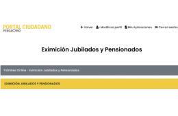 Comienza la eximición a jubilados y pensionados