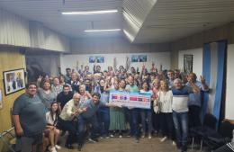 El peronismo militó la lista de Taiana y cerró la campaña con un acto
