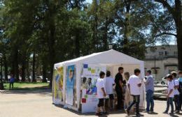 Actividades en la Plaza 25 de Mayo por el Día Mundial de la Lucha contra el VIH