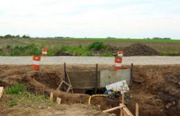 Avanza a buen ritmo la construcción del puente sobre la Ruta 32