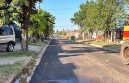 Avanzan las tareas de pavimentación en el Barrio Villa San José