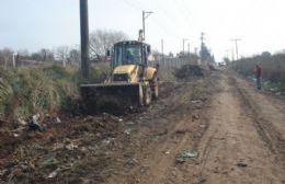 La comuna avanza con la limpieza de microbasurales