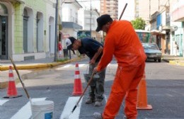 Señalización vial en el centro