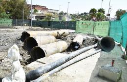 Empezó la obra sobre calle Yrigoyen