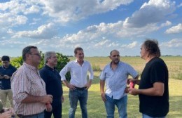 Santilli en Pergamino: visitó a productores y criticó la "ausencia" del Gobierno provincial