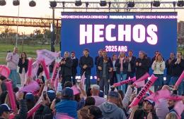 Martínez cerró la campaña junto a Passaglia en el parque Ugarte