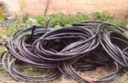 Los Indios: aprehenden a tres pergaminenses que robaban cables