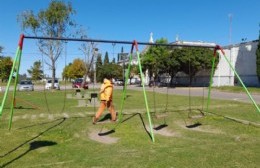 Continúan los trabajos en las plazas