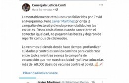 Guerra en las redes: intendente versus concejales