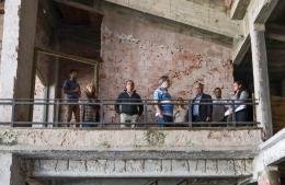 Martínez recorrió el Teatro San Martín