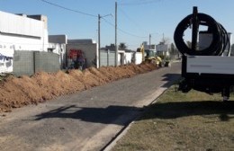 Obras de cloacas en Villa San José