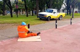 Trabajos de iluminación en diversas plazas