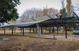 Se continúa ampliando el espacio de la feria en Parque España